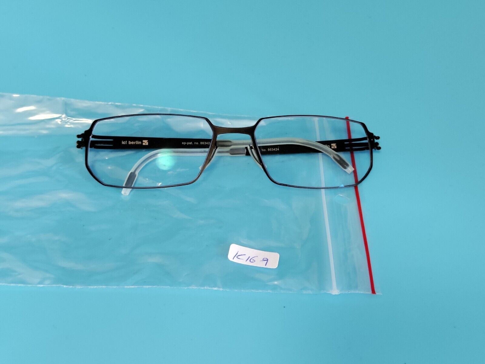 VINTAGE IC! RECTANGULAR GLASSES FRAME SCREWLESS B… - image 5