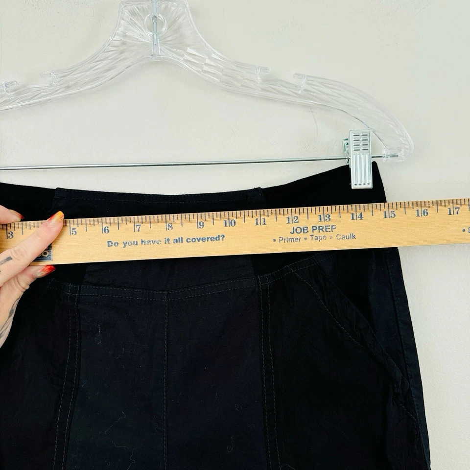 Pantalones Barbara Lesser negros cintura elástica para mujer talla XS Foto 4 de 4