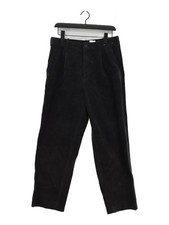 Uniqlo Men's Suit Trousers M Blue Cotton with Elastane, Polyester Dress Pants