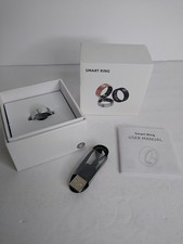 Smart Ring Health Tracker Silver Size 9 OPEN BOX With Charging Cable
