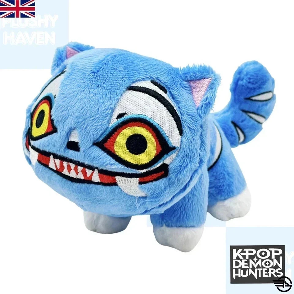 K Pop Demon Hunters Derpy Tiger Plush 8" Plushy Doll Stuffed Toy UK