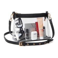Clear Bag for Stadium Events, Clear Purses for Women, Stadium Approved Crossb...