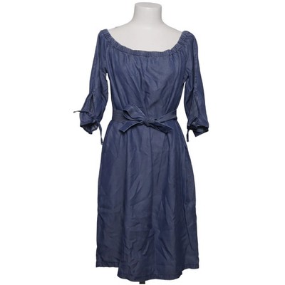 Comma, Kleid, Größe: 42, Blau, Lyocell, Einfarbig, Denim, Damen #Tti