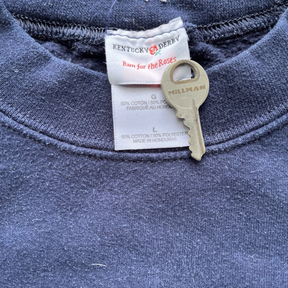 Kentucky Derby 2007 официальный синий длинным рукавом Sz L  - Изображение 3 из 4