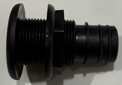Flow-Rite Controls 1-1/8'' Qwik-Lok Straight Thru-Hull B #MA-041-QLB