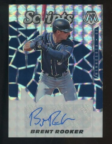 2021 Mosaic Baseball Brent Rooker Scripts Auto Minnesota