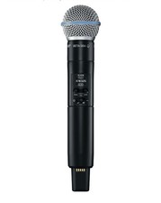 Shure SLXD2/B58 Wireless Handheld Microphone with BETA 58A Capsule, Black