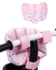 BABESIDE Doll Bike Seat for 12 Inch Dolls, Pony Carrier Middle, Pink