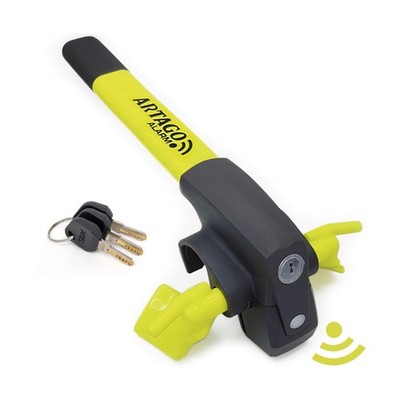 ARTAGO 870 High-End Steering Wheel Lock 2in1 | Smart Alarm, 120dB, Theft Atte...