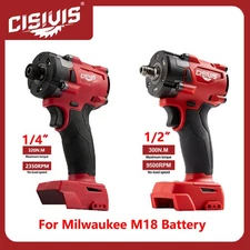Brushless Cordless 1/4" Impact Driver / 1/2" Impact wrench FOR Milwaukee Battery