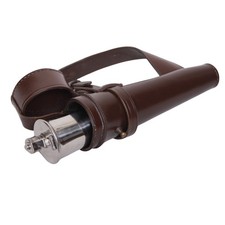 Leather Saddle Hip Flask 11oz – Stainless Steel Pocket Flask for Hunting, Horse