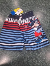 Disney MICKEY Mouse Club Swim Trunks NEW Boy's 2T Swimtrunks Shorts UPF 50