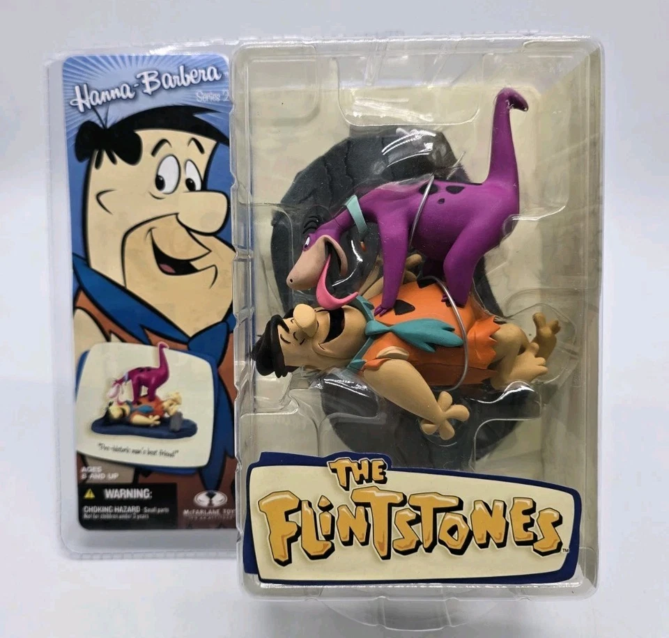 McFarlane Toys Hanna-Barbera Serie 2 Los Picapiedra Fred & Dino De colección NUEVO SELLADO Foto 2 de 4