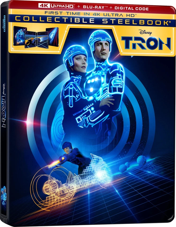 Steelbook Tron (1982) (4K UHD / Blu-ray + Digital) NEW - Image 2 of 4
