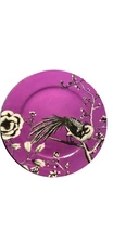 Portobello by Inspire Purple Bird Plates – Fine Bone China – 8”