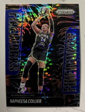 2025 Panini Prizm WNBA #7 Napheesa Collier Fireworks Blue Pulsar /199 Lynx