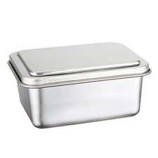 2X(Stainless Steel Fresh-Keeping Box Storage Box with Lid Food Storage Box1367
