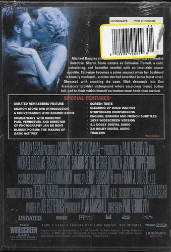 Basic Instinct [New DVD] Ultimate Edition, Unrated, Widescreen, Dolby - Imagen 2 de 2