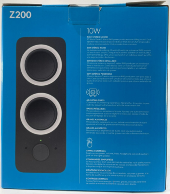 Logitech - 980-000800 - Multimedia Speakers Z200 - Midnight Black