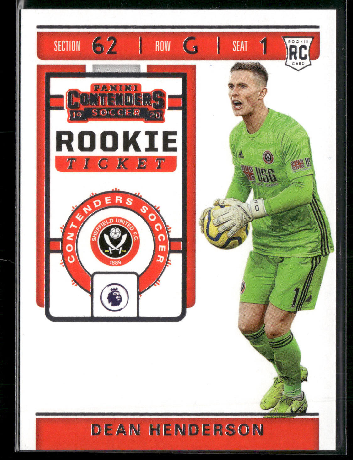 2019-20 Panini Chronicles Dean Henderson #RT-27 Contenders Rookie Ticket NM-MT