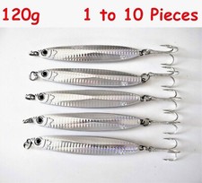 1 to 10 Pieces 120g/4.2oz Colt Sniper Metal jigs Silver Vertical Saltwater Lures