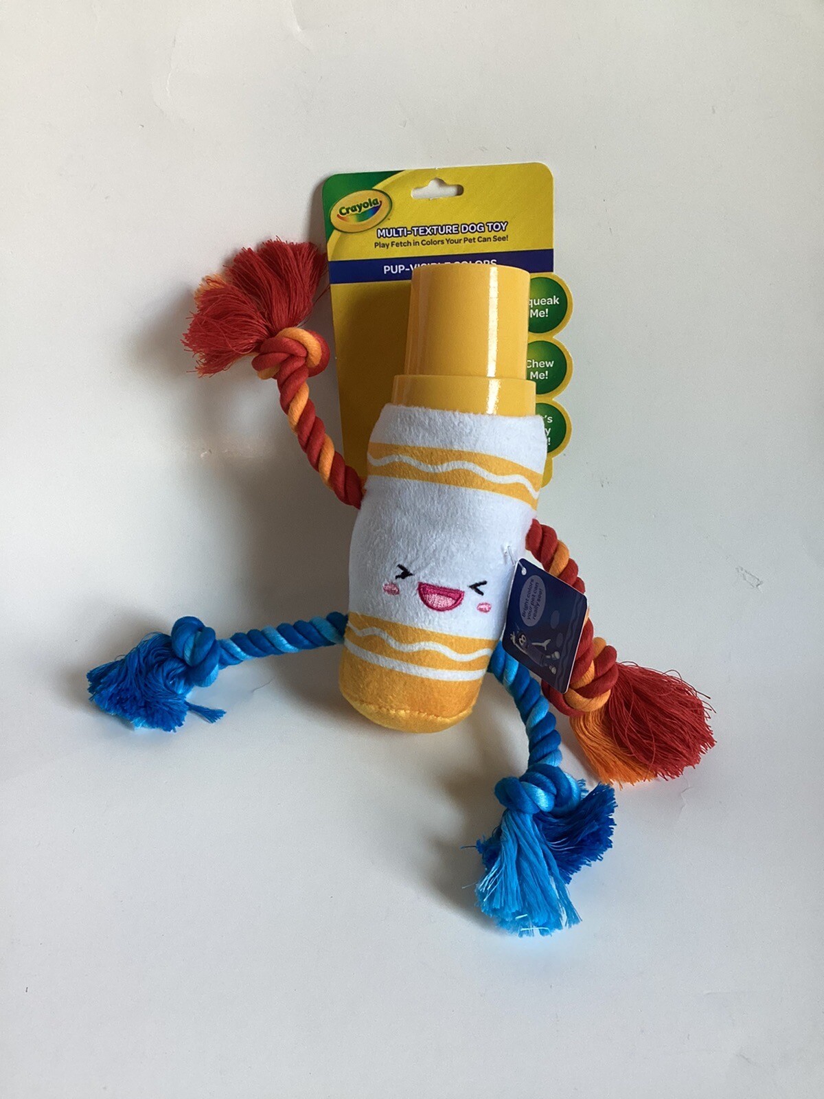 Crayola 6'' Yellow Marker Multi-Texture Pup-Visible Colors D