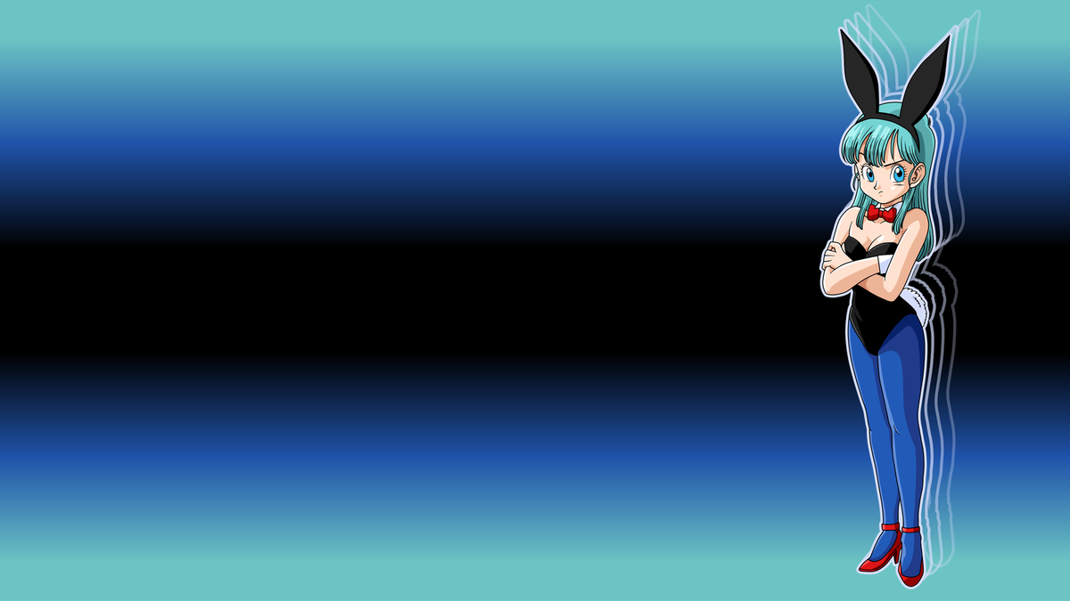 Anime dragon ball bulma young bunny suit ears tight Custom Gaming