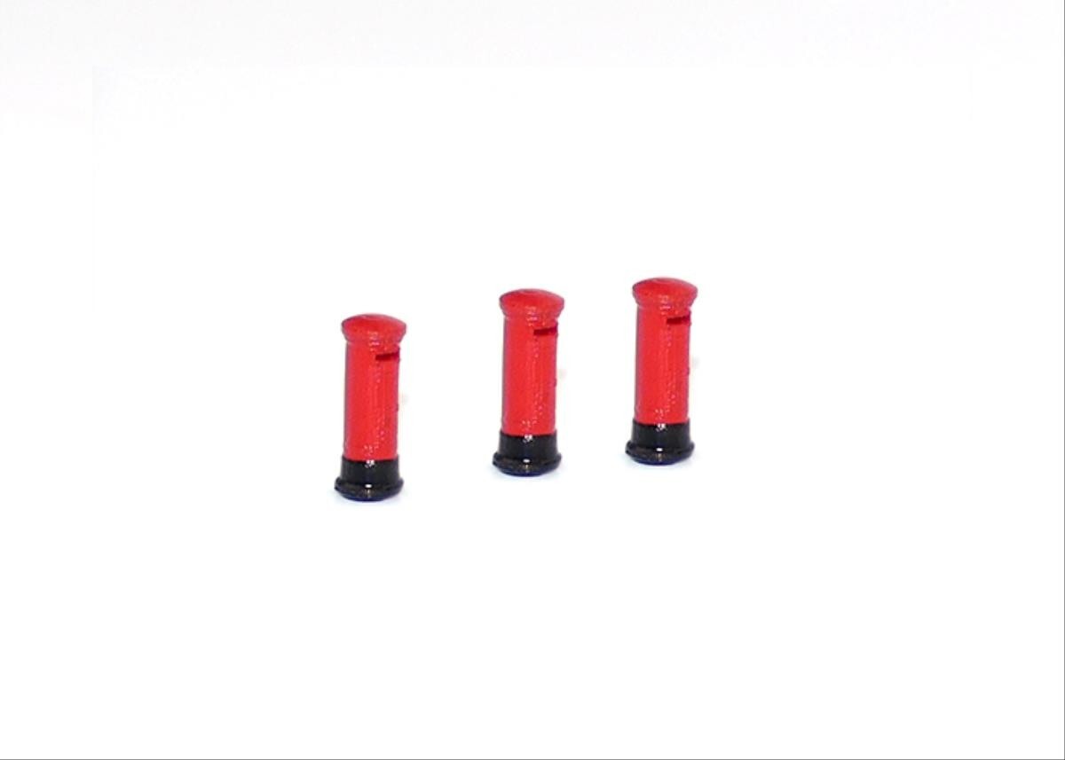 Gaugemaster GMKD78 Post Boxes 3pc Model Railway N Gauge Pre-Built