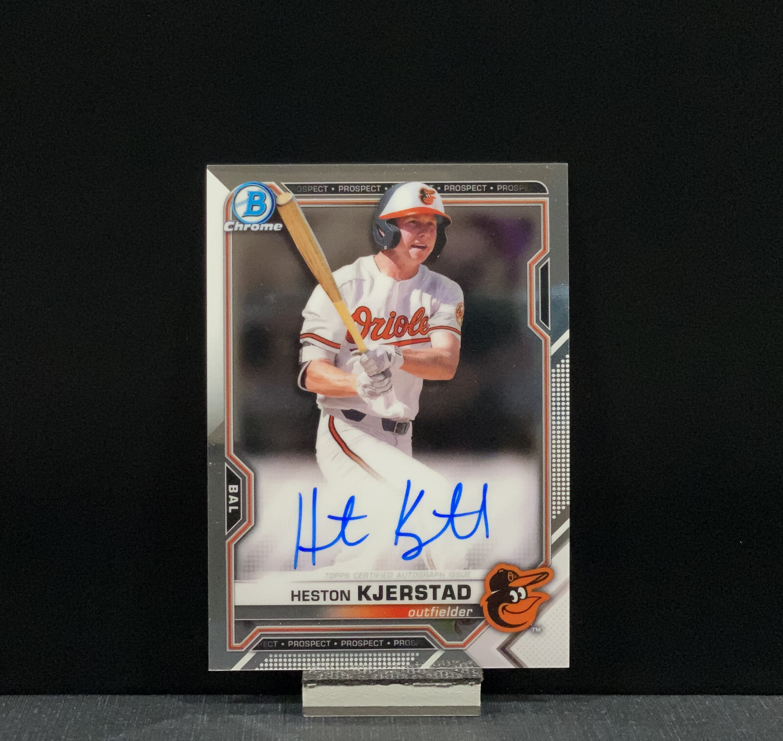 2021 Bowman Chrome - HESTON KJERSTAD - Chrome Prospect Autograph