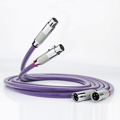 8N OCC Kupfer symmetrisches XLR-Audio-Verbindungskabel Kohlefaser-Stecker - Picture 3 of 12