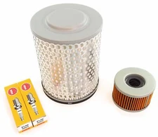 Tune Up Kit - Oil / Air filter + Spark Plugs Honda CM400 CM400A/C/E/T 1979-1981