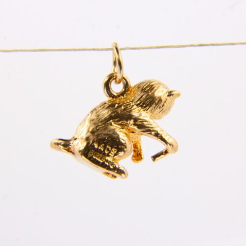 Vintage 9ct Gold Killer Cat or Monkey Charm – Hallmarked Pendant Gift - Picture 2 of 10