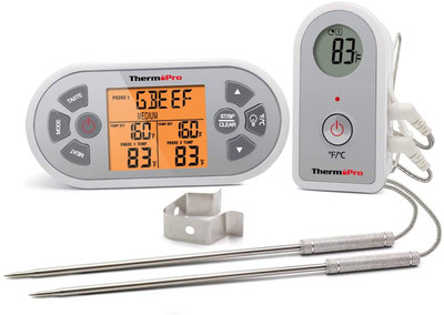 thermopro tp20 wireless remote digital meat thermometer with dual probe