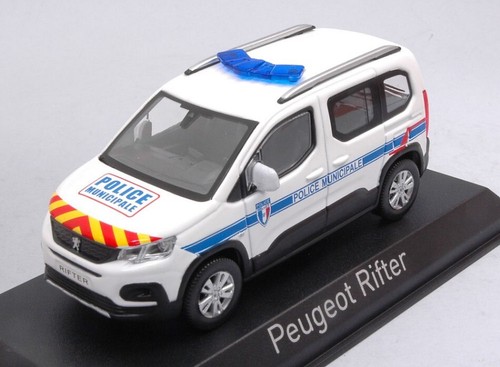 Peugeot Rifter 2019 ''Police Municipale'' With Red & Yellow Striping 1:43 Modell