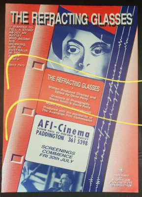 David Perry's The Refracting Glasses about artist Constant Malerink - rare flyer