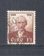 IRELAND SCOTT 166 USED F/VF - 1958 1'3p RED BROWN ISSUE (B) -THOMAS J. CLARKE
