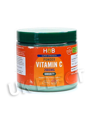 Holland & Barrett PURE VITAMIN C PULVER - 2000mg **IMMUNITÄTSUNTERSTÜTZUNG ** Neu 