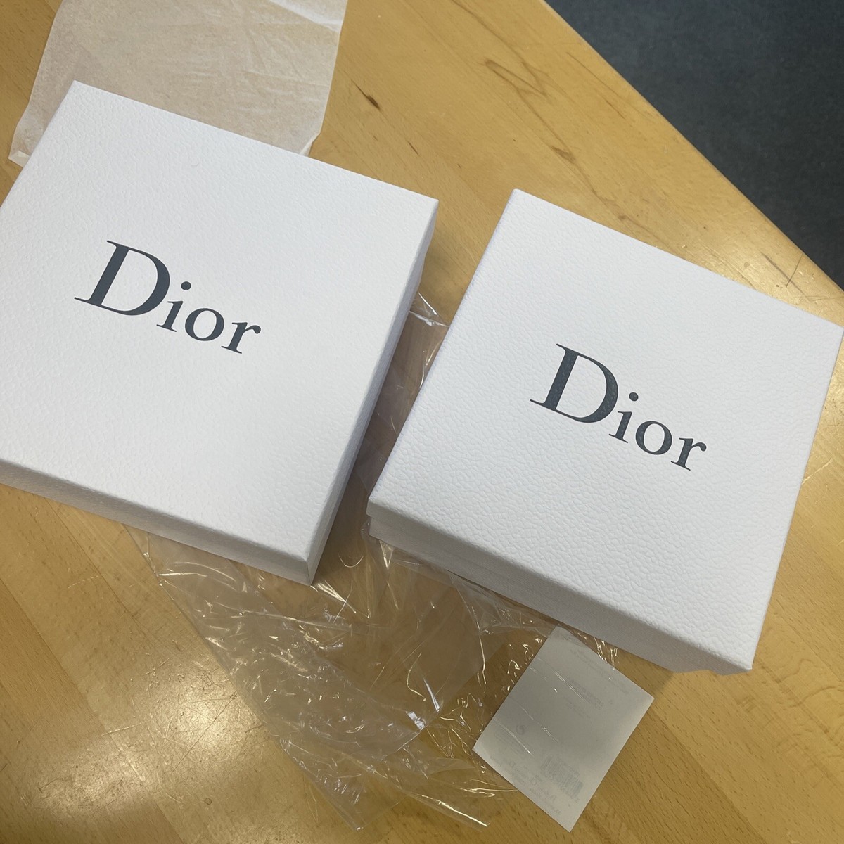 2-Dior Box In A Box EMPTY Gift Boxes ( BOXES ONLY) Size Large NEW