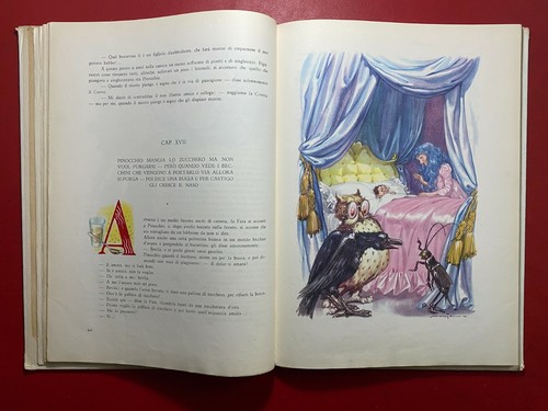COLLODI - AVVENTURE PINOCCHIO Fabbri Grande Formato 1955 Libro illustrato MARAJA - Foto 6 di 10