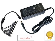 12V 5A 60W DC Power Supply Adapter Transformer  8 Way CCTV Power Splitter Cable