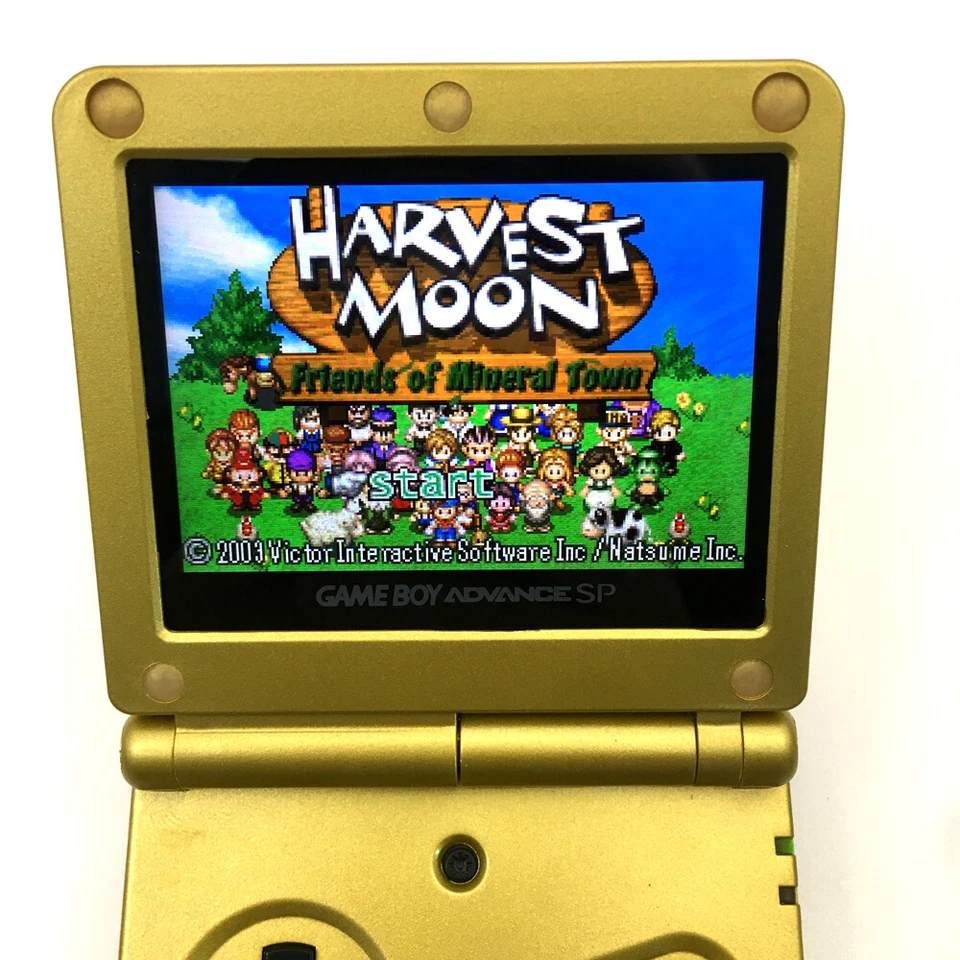 Gold Zelda 10 Levels Backlit V2 IPS LCD Panel Game Boy Advance SP GBA SP Console - Image 4 of 4