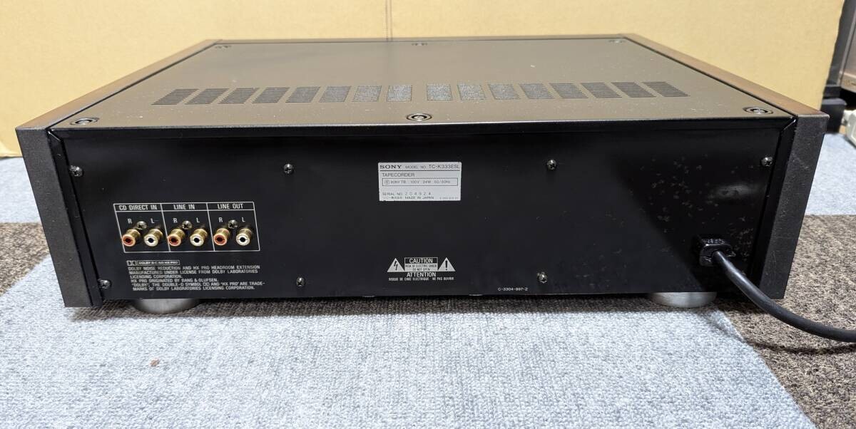 ジャンク】SONY TC-K333ESL STEREO CASSETTE DECK