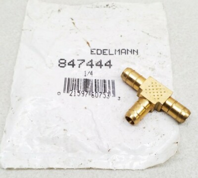 847444 Edelmann 1/4'' Brass Hose Fitting 2636C 1064X4 - Free Shipping