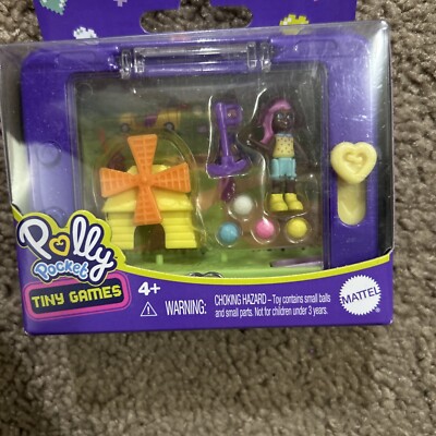 New, Sealed! Polly Pocket Tiny Games Series 2 Mini Set 3.5''x2.5'' Mini Golf 2020