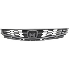 Textured Dark Gray Black For 2009-2014 Honda Fit Sport Front New Grille