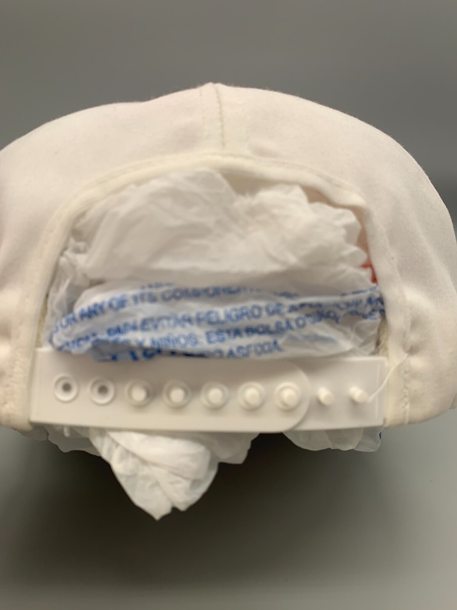 VINTAGE Trucker Hat Cap Snap Back White Knouse Foods Lucky Leaf Musselmans Mens View 6