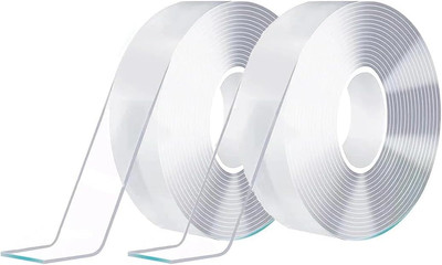2 Rollen Doppelseitiges Klebeband Extra Stark, 6M Nano Double Sided Tape, Multif