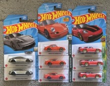 2023 Hot Wheels K Case Porsche Lot 911 Carrera RS 911 GT3 Taycans Turbo S Zamac