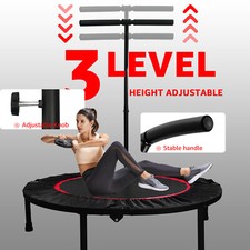 40" Foldable Mini Trampoline, 660 LBS Rebounder Trampoline,for adult