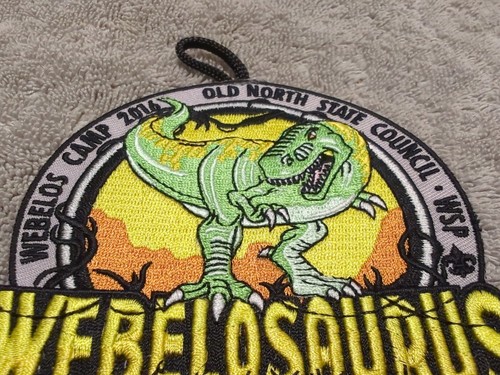 2016 Webelos Camp ~ Old North State Council ~ Webelosaurus 2016 ~ 4" Patch ~ WSP - Bild 3 von 10